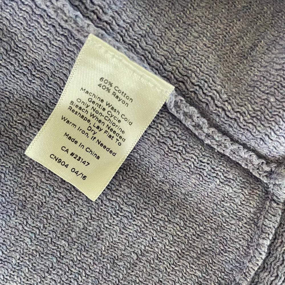 Talbots Lilac L Petite Open Cardigan - Picture 6 of 9